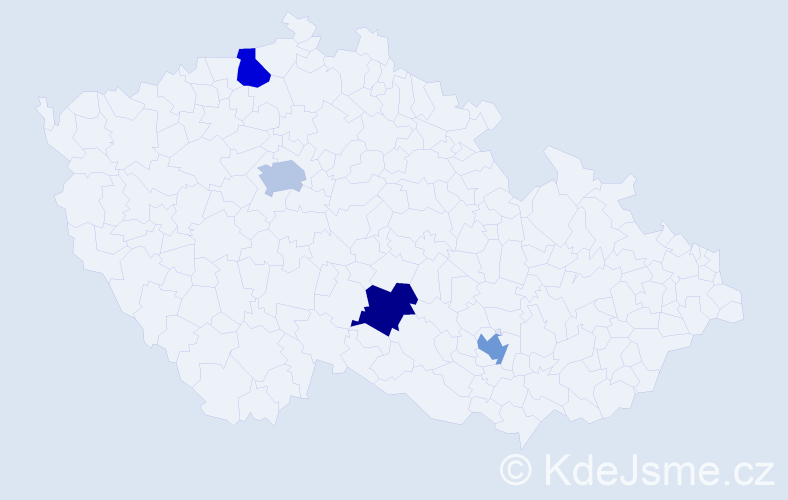 Jméno: 'Barbora Emma', počet výskytů 4 v celé ČR