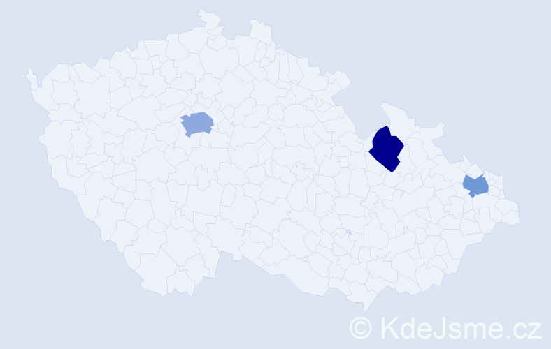 Jméno: 'Thanh Ha', počet výskytů 4 v celé ČR