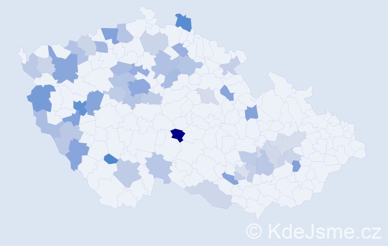 Jméno: 'Vasyl', počet výskytů 95 v celé ČR