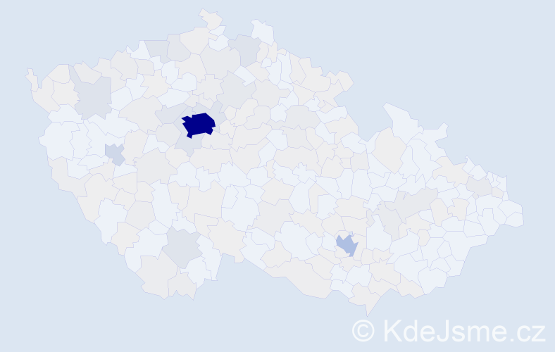 Jméno: 'Yuliya', počet výskytů 677 v celé ČR