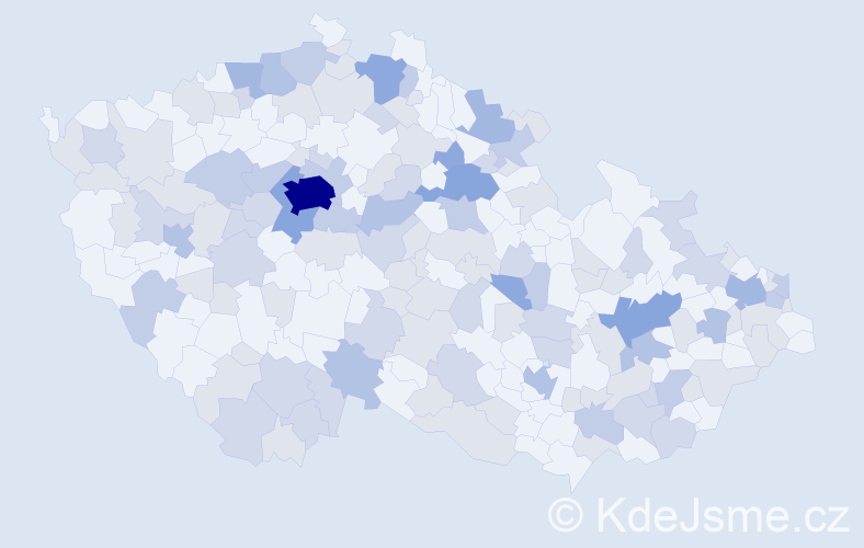 Jméno: 'Rozárie', počet výskytů 265 v celé ČR