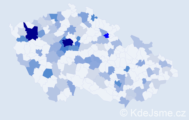 Jméno: 'Vera', počet výskytů 294 v celé ČR