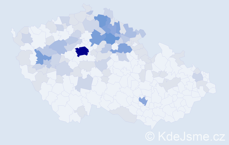 Jméno: 'Maruška', počet výskytů 217 v celé ČR