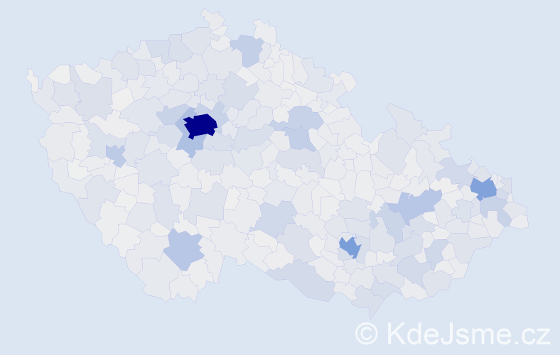 Jméno: 'Sofie', počet výskytů 5500 v celé ČR