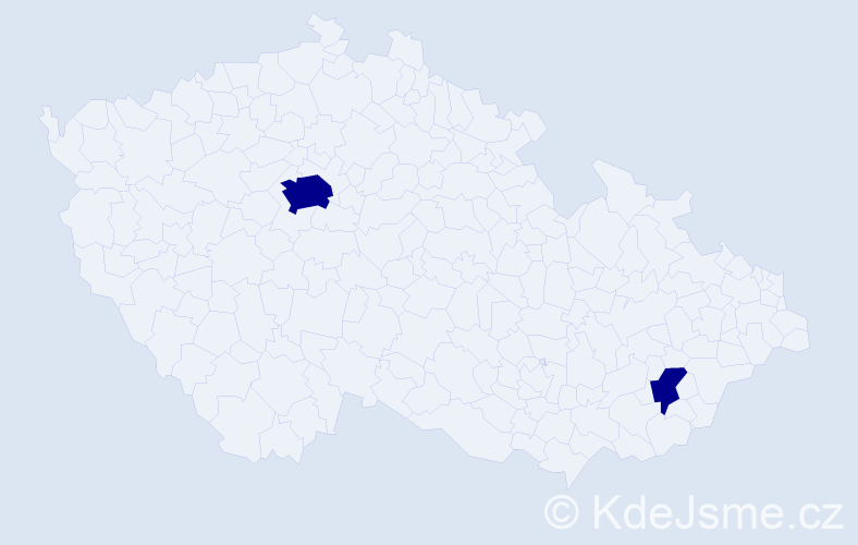 Jméno: 'Florie', počet výskytů 2 v celé ČR
