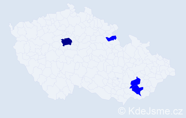 Jméno: 'Duchoslav', počet výskytů 5 v celé ČR