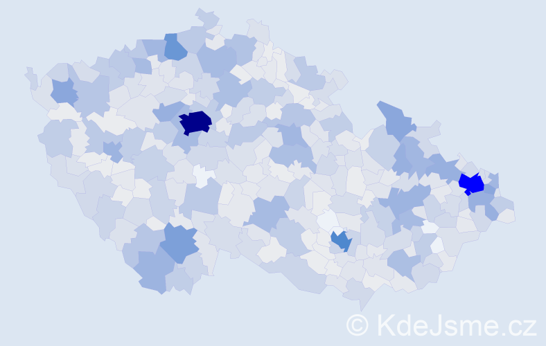 Jméno: 'Šarlota', počet výskytů 1367 v celé ČR