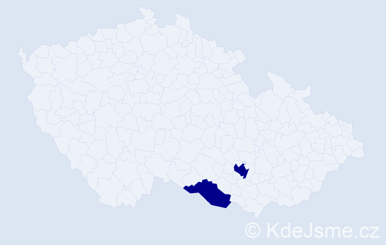 Jméno: 'Matthew Jaroslav', počet výskytů 2 v celé ČR