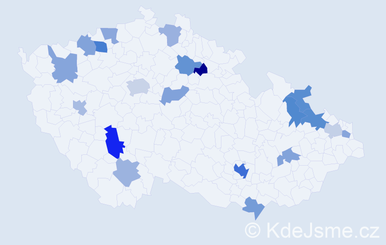 Jméno: 'Ornela', počet výskytů 31 v celé ČR