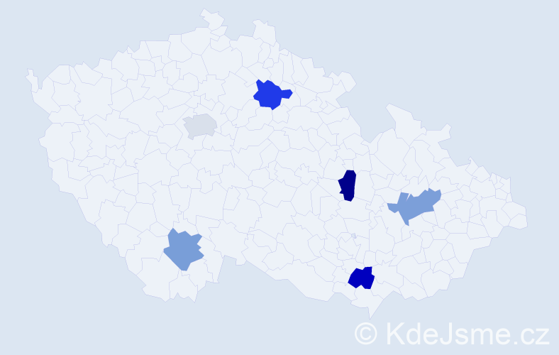 Jméno: 'Neda', počet výskytů 6 v celé ČR