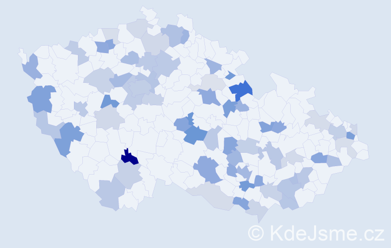 Jméno: 'Nelli', počet výskytů 128 v celé ČR