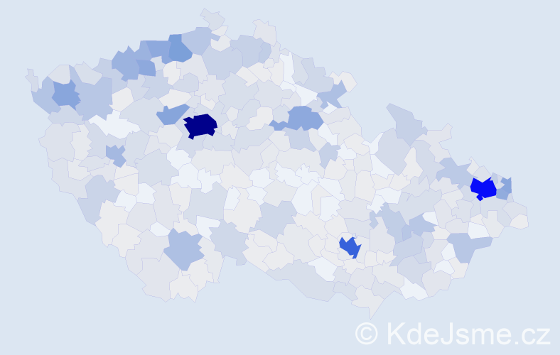 Jméno: 'Kevin', počet výskytů 1106 v celé ČR