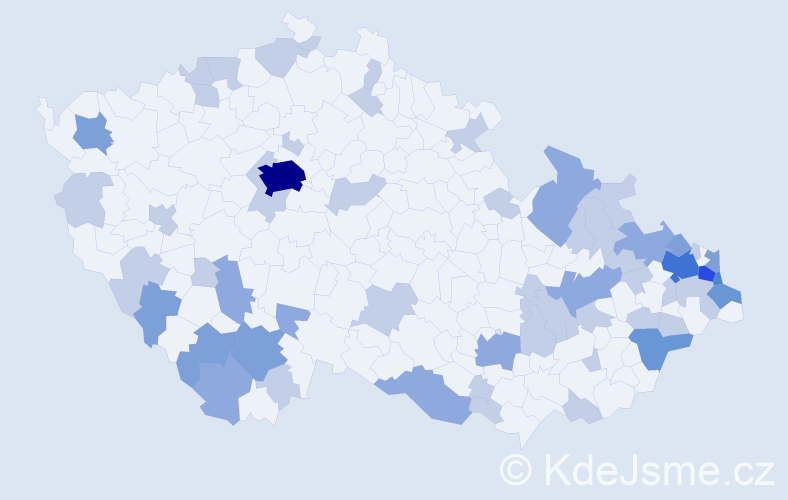 Jméno: 'Kornelie', počet výskytů 113 v celé ČR