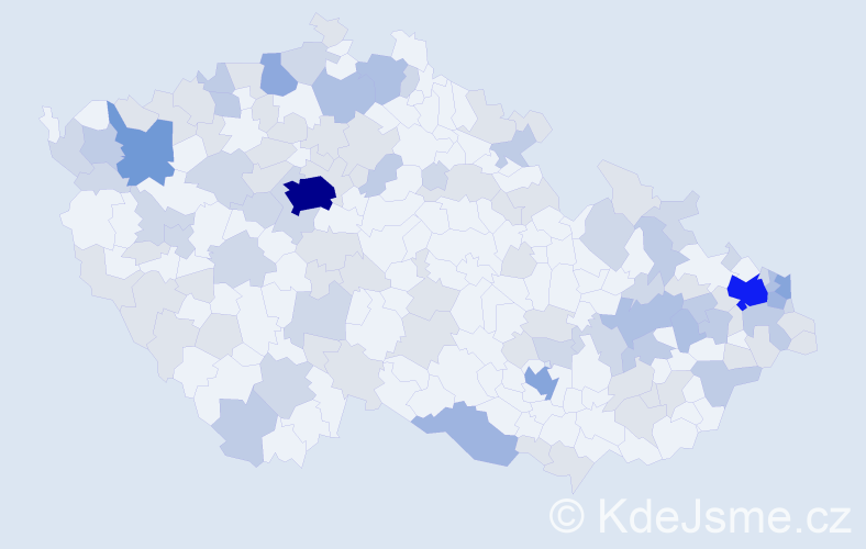 Jméno: 'Stefanie', počet výskytů 240 v celé ČR