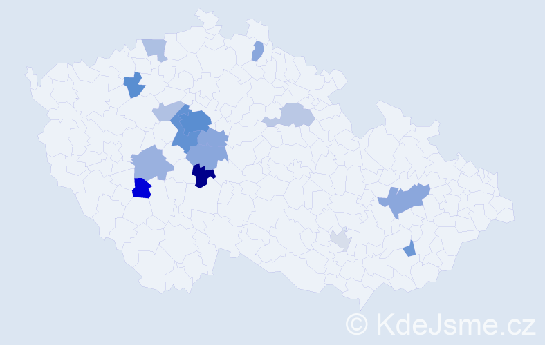 Jméno: 'Šimona', počet výskytů 41 v celé ČR