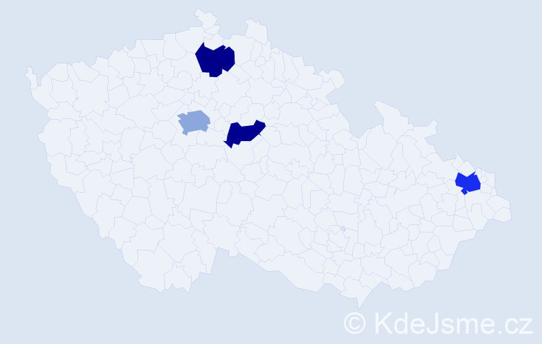 Jméno: 'Xuan Hop', počet výskytů 6 v celé ČR