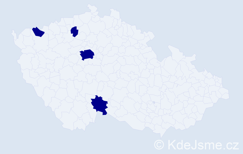 Jméno: 'Jan-Matyáš', počet výskytů 4 v celé ČR