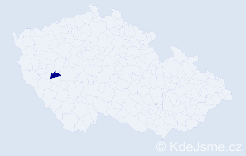 Jméno: 'Till', počet výskytů 1 v celé ČR
