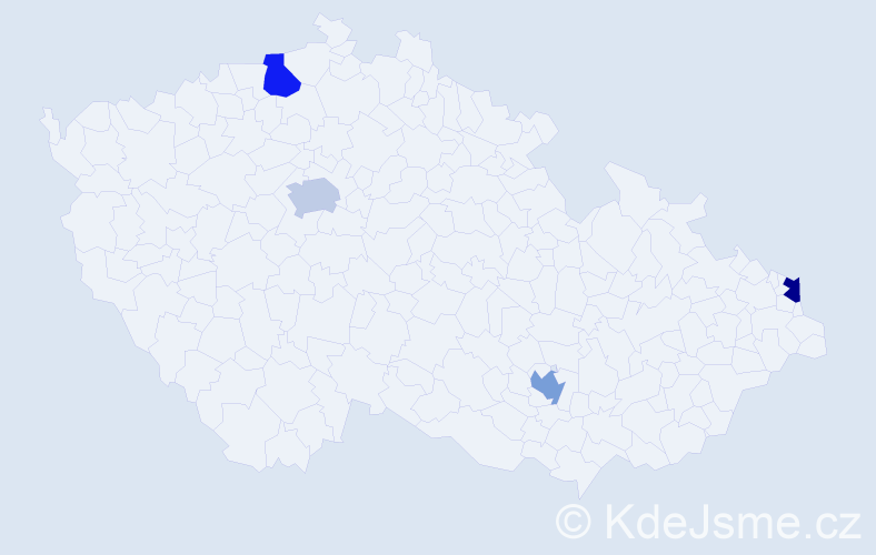 Jméno: 'Stanislaw Jan', počet výskytů 4 v celé ČR