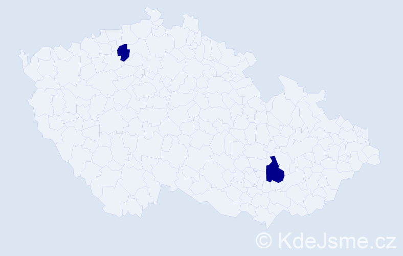 Jméno: 'Amalka', počet výskytů 2 v celé ČR