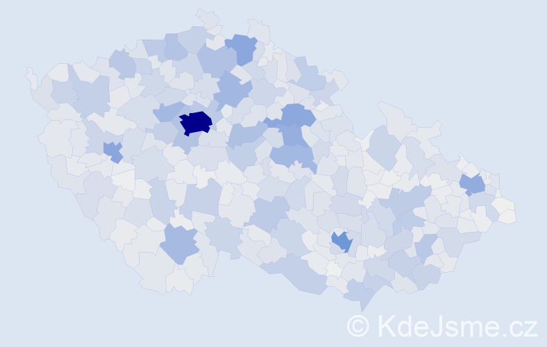 Jméno: 'Ladislava', počet výskytů 9566 v celé ČR