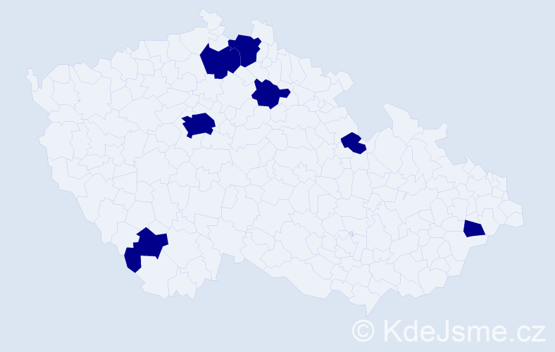 Jméno: 'Amálka', počet výskytů 7 v celé ČR