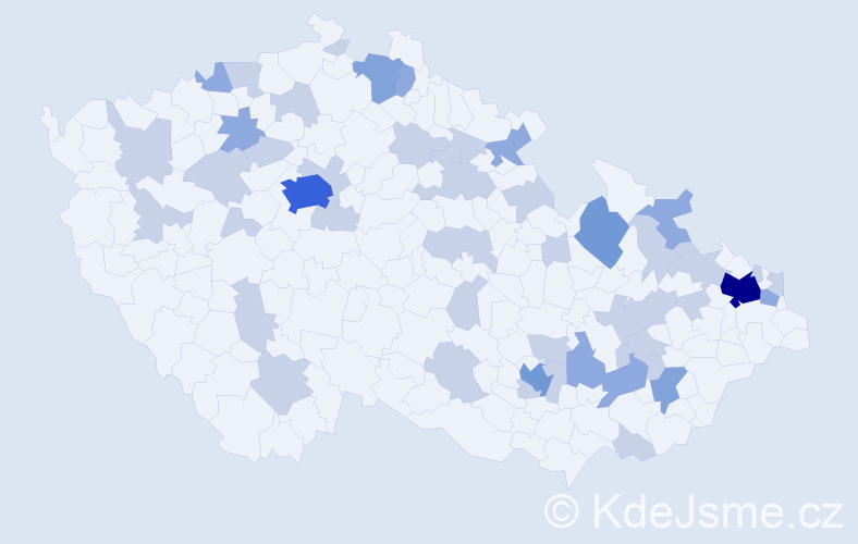 Jméno: 'Ivonka', počet výskytů 81 v celé ČR