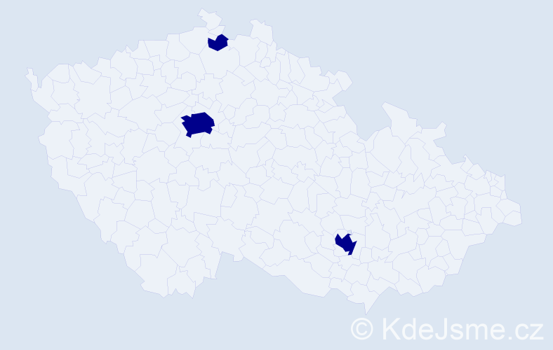 Jméno: 'Van Si', počet výskytů 3 v celé ČR