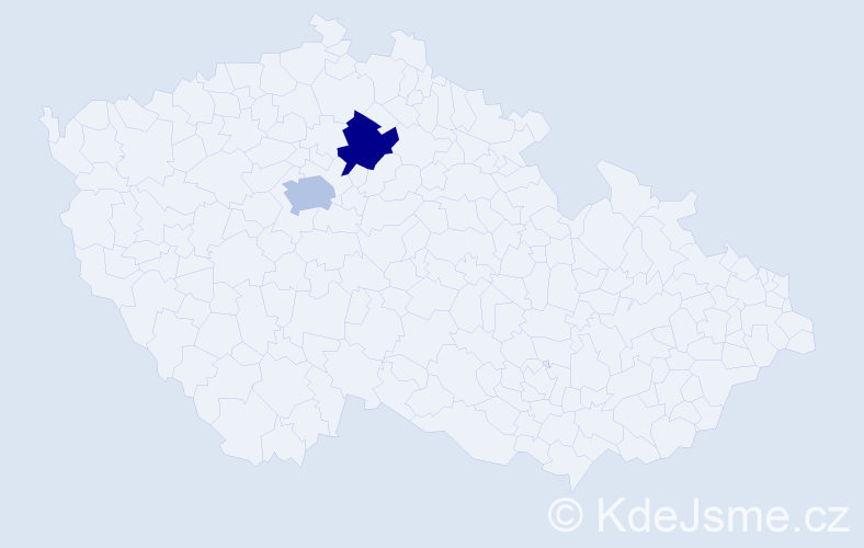 Jméno: 'Xiuzhu', počet výskytů 2 v celé ČR