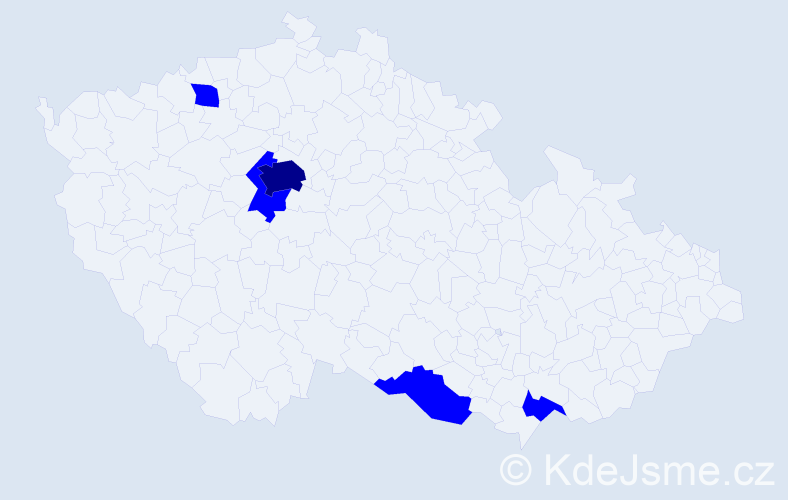 Jméno: 'Serdar', počet výskytů 6 v celé ČR