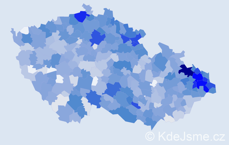 Jméno: 'Bára', počet výskytů 2536 v celé ČR
