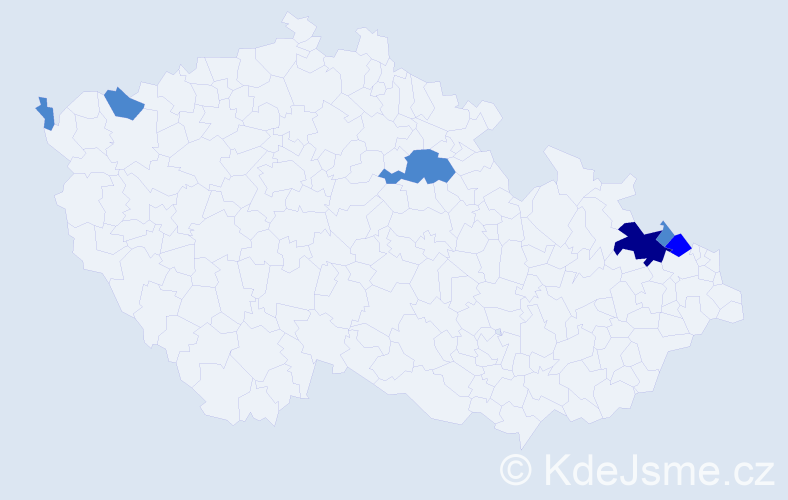 Jméno: 'Bertold', počet výskytů 9 v celé ČR