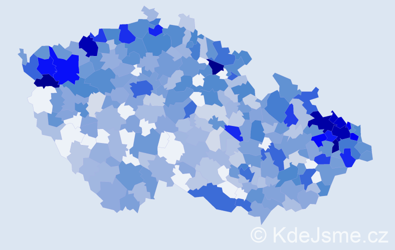 Jméno: 'Irma', počet výskytů 1264 v celé ČR