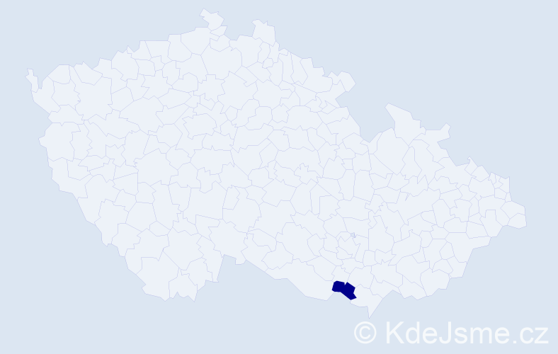 Jméno: 'Kevin Tom', počet výskytů 1 v celé ČR