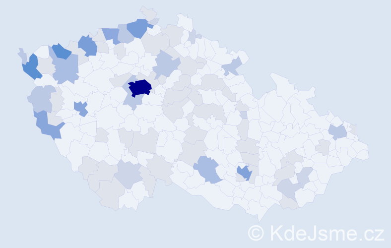 Jméno: 'Vinh', počet výskytů 176 v celé ČR