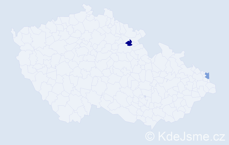 Jméno: 'Robert Wojciech', počet výskytů 2 v celé ČR