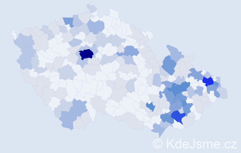 Jméno: 'Ignác', počet výskytů 338 v celé ČR