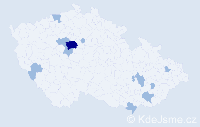 Jméno: 'Petro', počet výskytů 14 v celé ČR