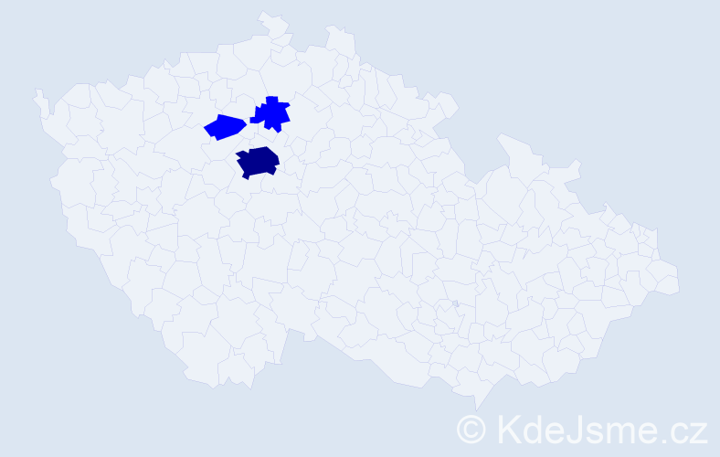 Jméno: 'Merab', počet výskytů 4 v celé ČR