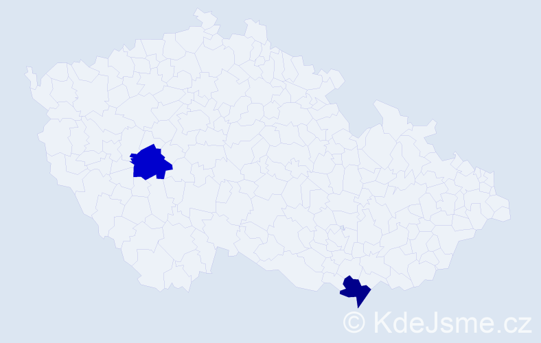 Jméno: 'Jola', počet výskytů 2 v celé ČR