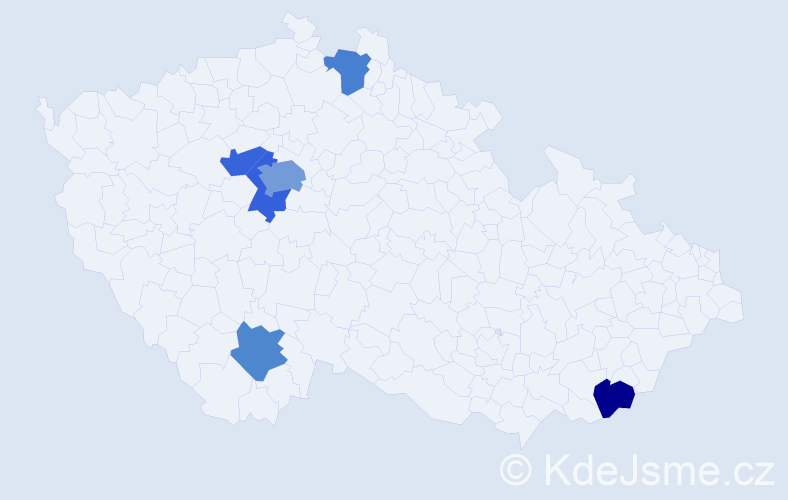 Jméno: 'Biljana', počet výskytů 9 v celé ČR