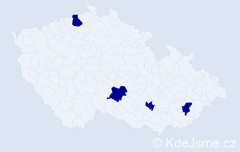 Jméno: 'Dominik Michal', počet výskytů 4 v celé ČR