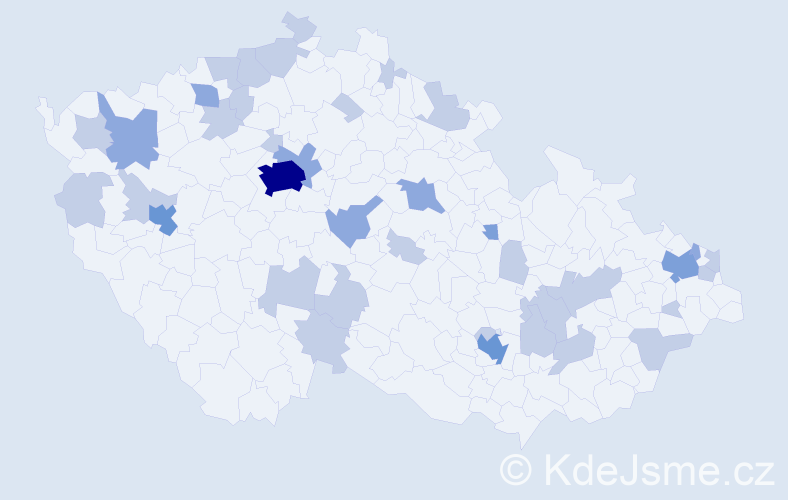 Jméno: 'Milota', počet výskytů 64 v celé ČR