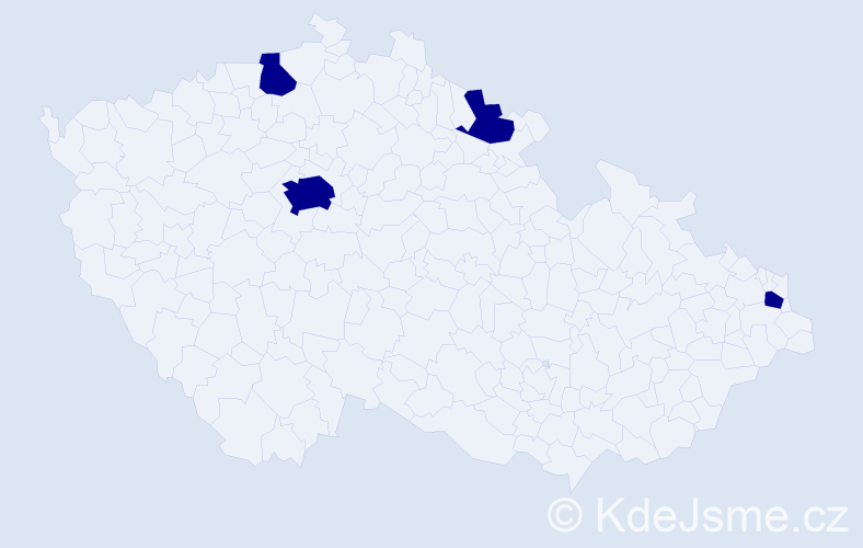 Jméno: 'Siegmund', počet výskytů 4 v celé ČR