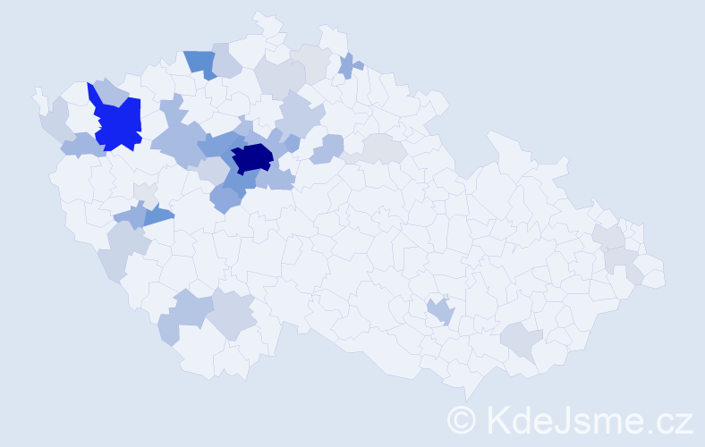 Jméno: 'Ilya', počet výskytů 243 v celé ČR