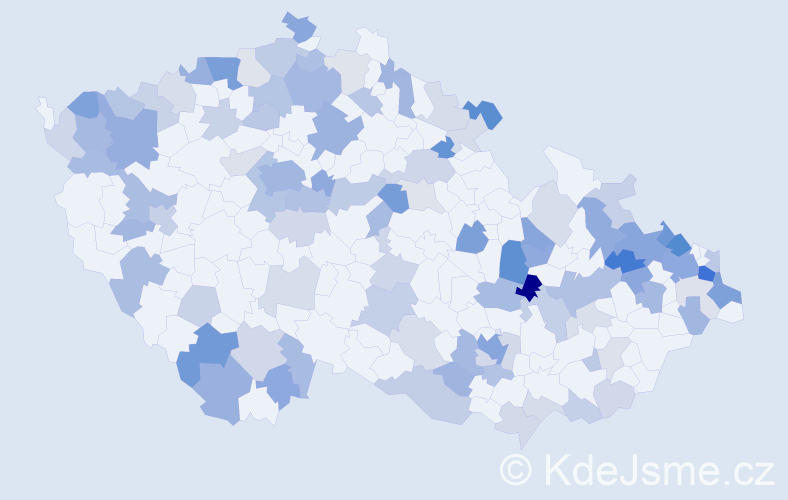 Jméno: 'Arnold', počet výskytů 218 v celé ČR