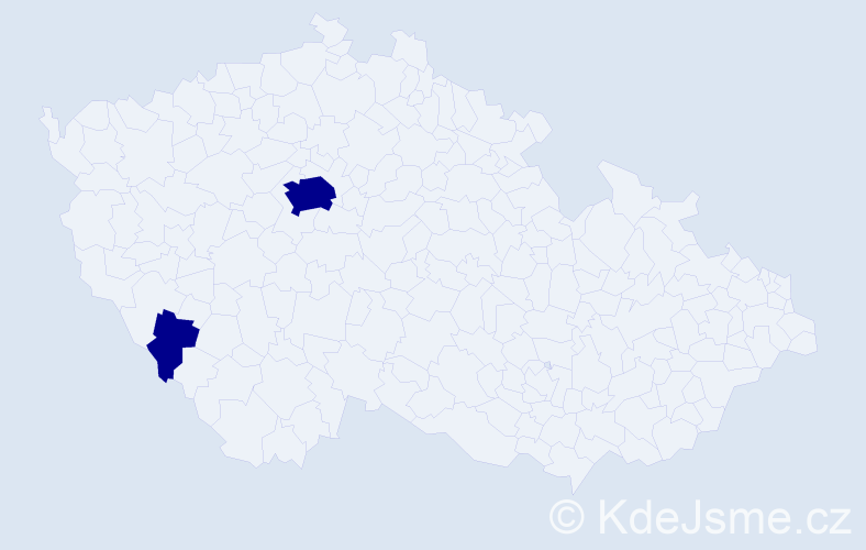 Jméno: 'Melissa Maria', počet výskytů 2 v celé ČR