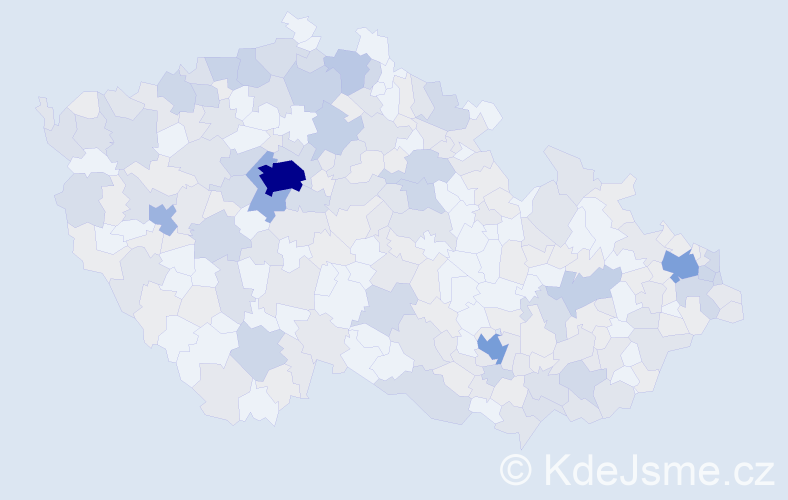 Jméno: 'Victoria', počet výskytů 602 v celé ČR