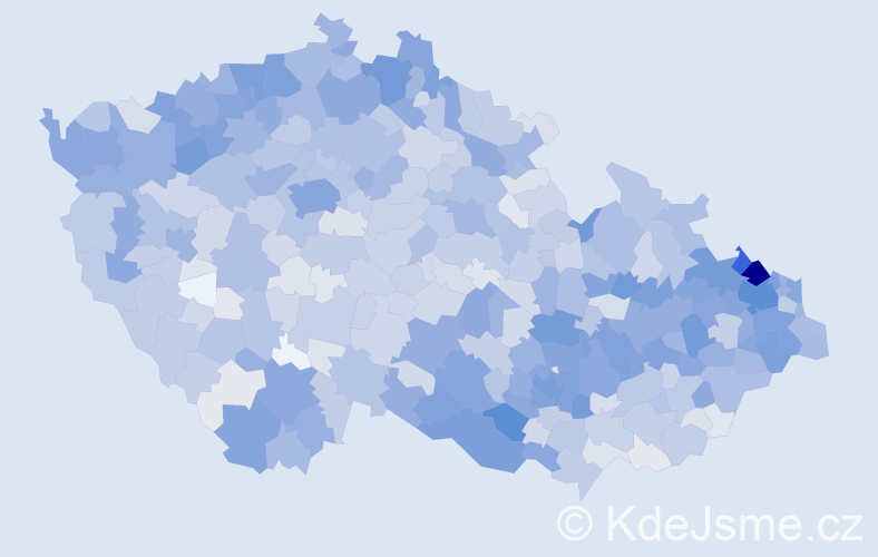 Jméno: 'Arnošt', počet výskytů 3793 v celé ČR