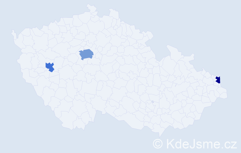 Jméno: 'Aykut', počet výskytů 5 v celé ČR